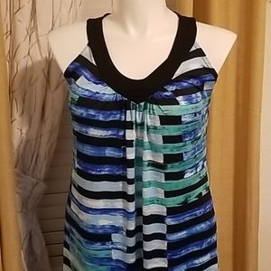 Multicolored dress in size 14-16 comfortable wear